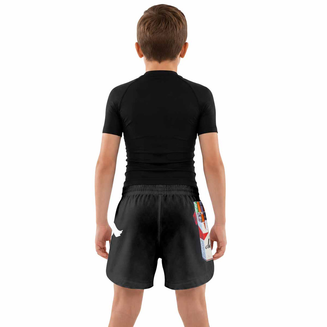 Deftones Cigarette Vintage Kids Grappling Shorts - lifestyle