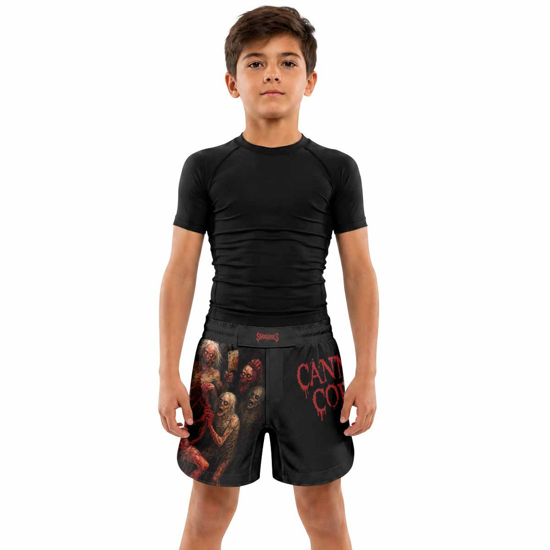 Butchered at Birth Cannibal Corpse Kids Grappling Shorts - lifestyle