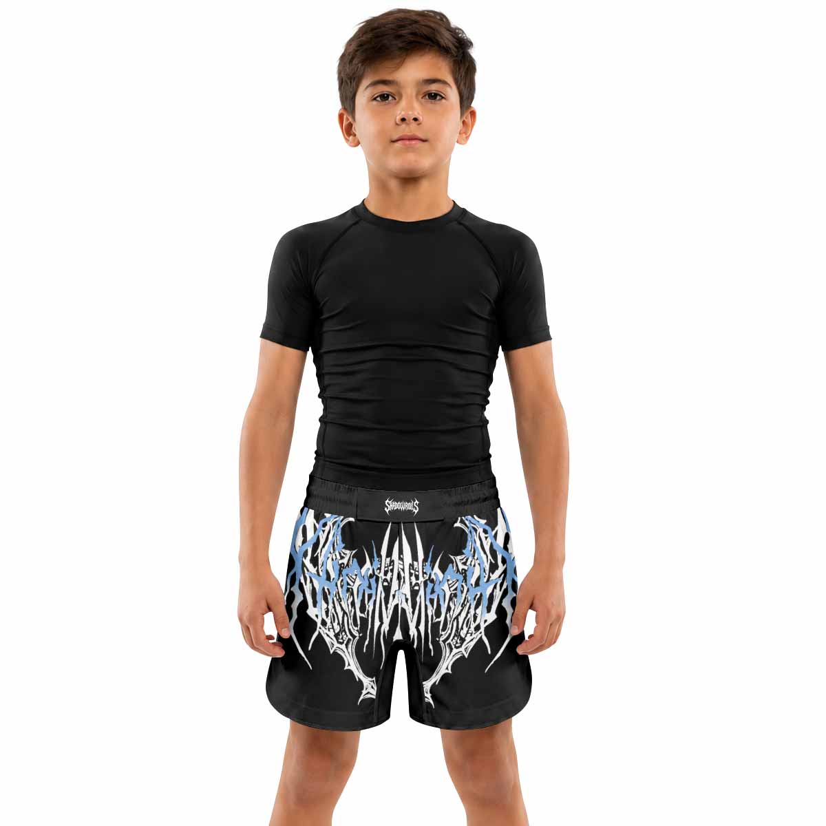Abyssal Dominion Kids Grappling Shorts - lifestyle