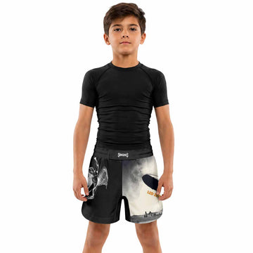 Led Zeppelin Kids Grappling Shorts - lifestyle