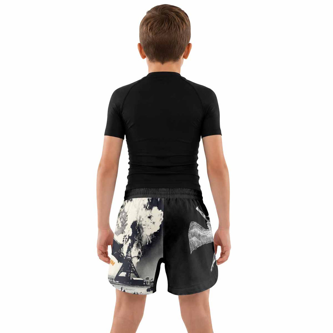 Led Zeppelin Kids Grappling Shorts - lifestyle