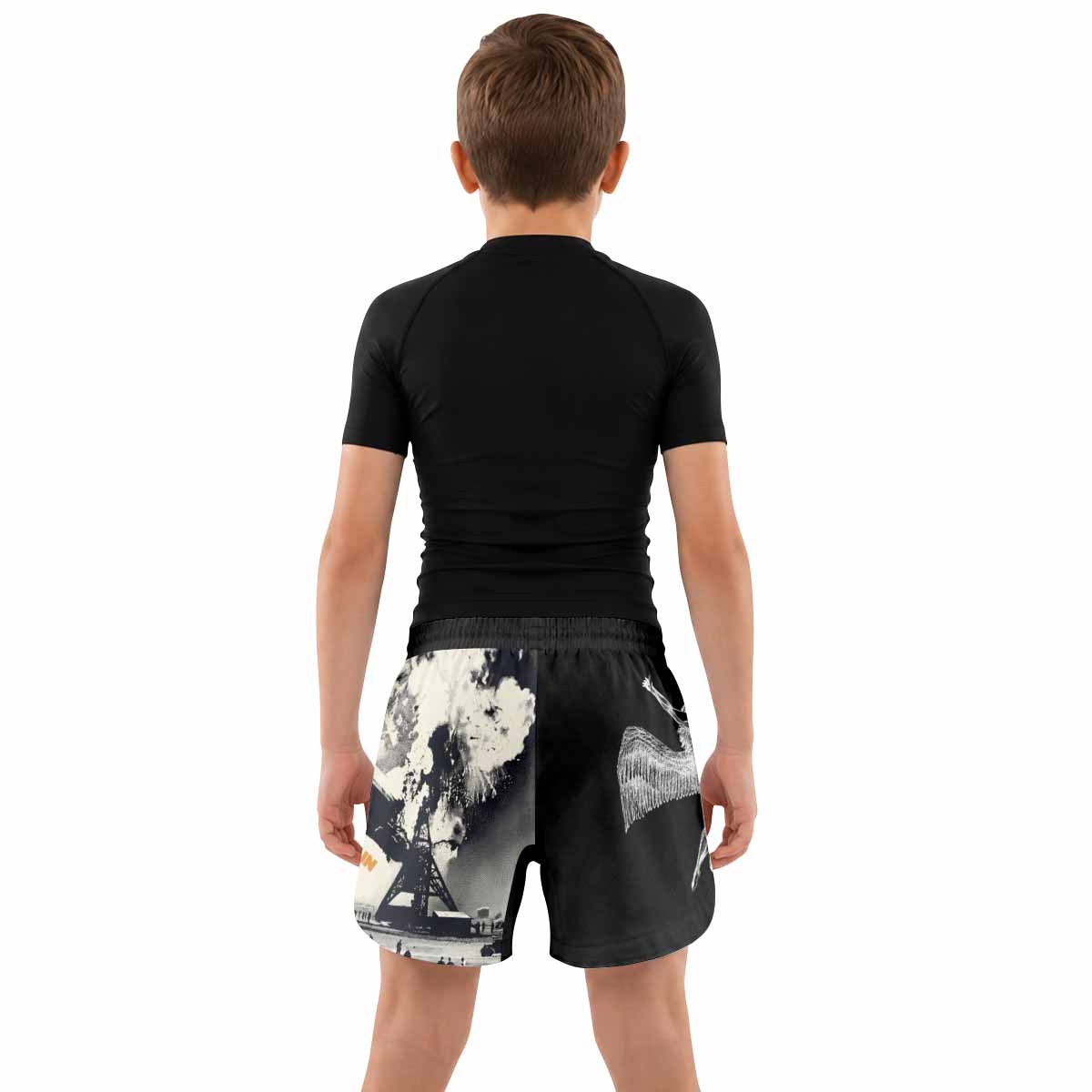 Led Zeppelin Kids Grappling Shorts - lifestyle