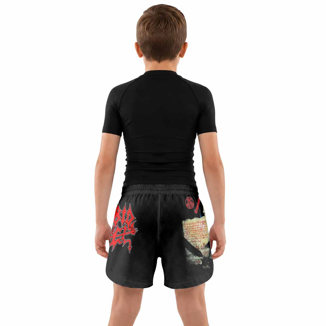 Morbid Angel Covenant Kids Grappling Shorts - lifestyle