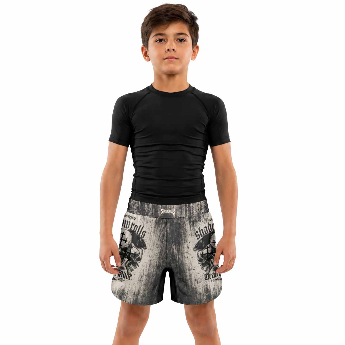 Shadowrolls Dead Or Alive Kids Grappling Shorts - lifestyle