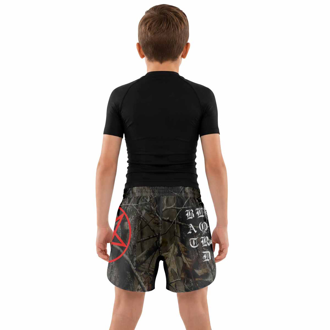 Bathory Sigil of Baphomet Kids Grappling Shorts - lifestyle