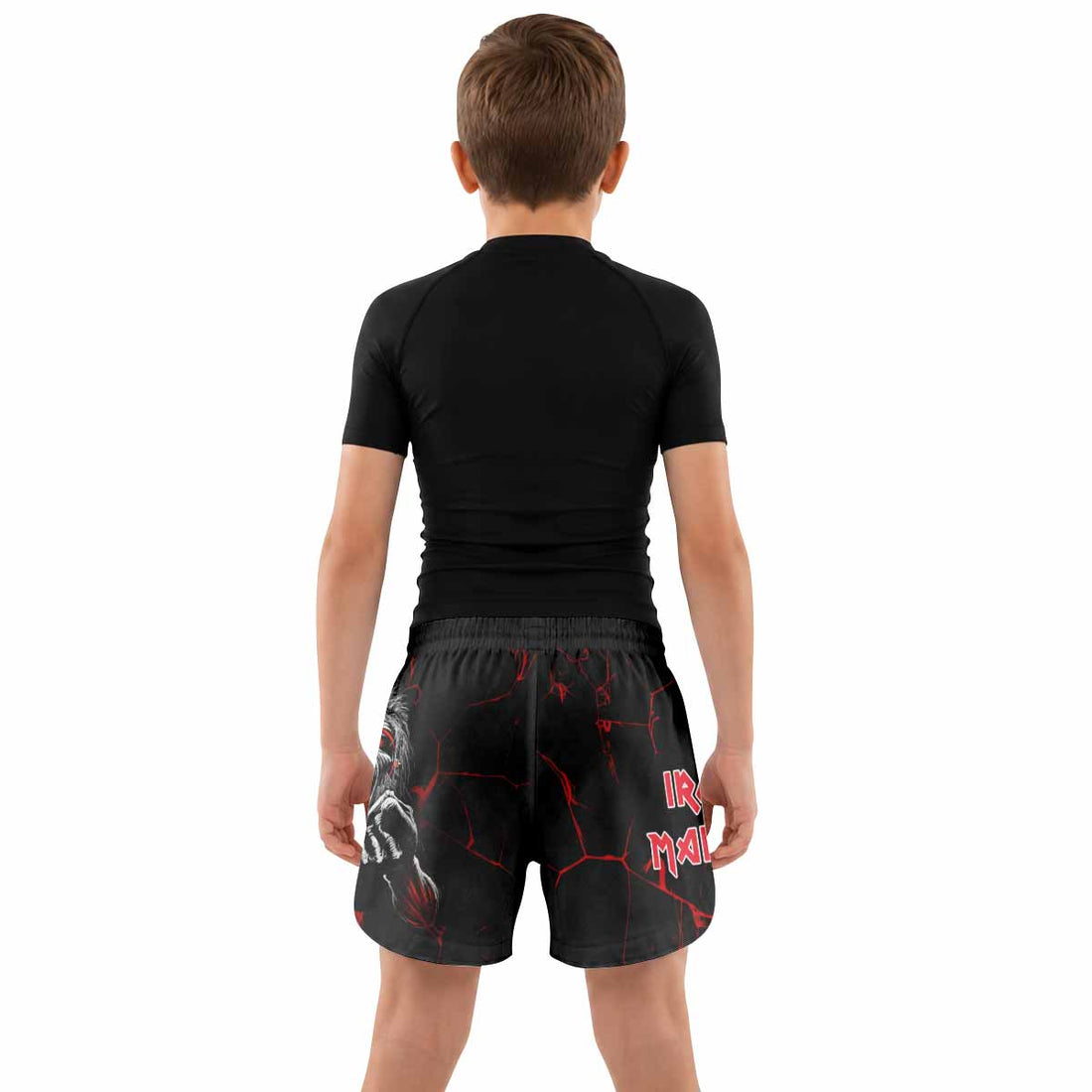 Iron Maiden A Real Dead One Kids Grappling Shorts - lifestyle