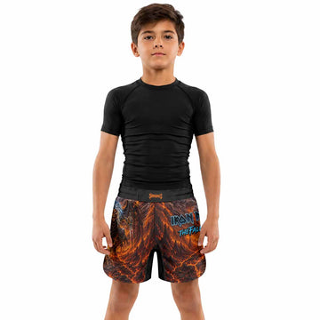 Iron Maiden The Fallen Angel Eddie Kids Grappling Shorts - lifestyle