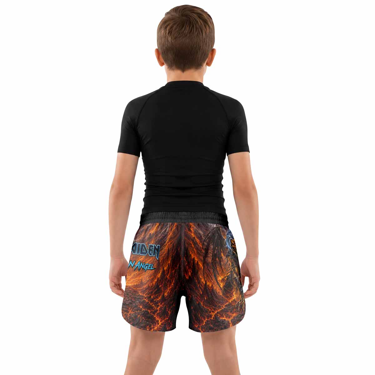 Iron Maiden The Fallen Angel Eddie Kids Grappling Shorts - lifestyle
