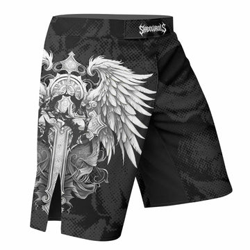 Rebirth of the Fallen Fight Shorts - Durable MMA, BJJ & Training Gear - right side mockup