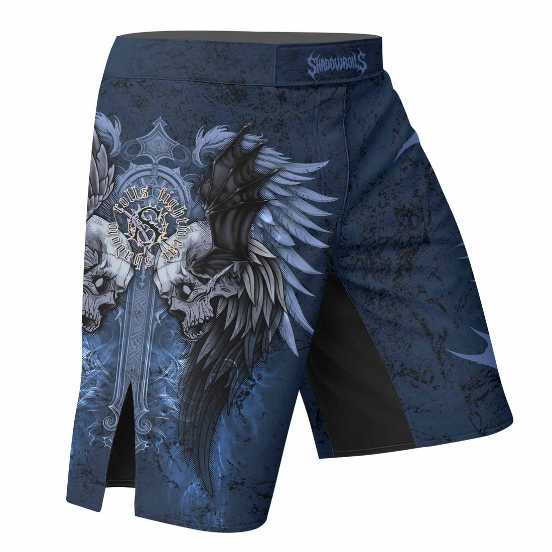 Duality of Souls Fight Shorts - Durable MMA & Training Shorts - right side mockup
