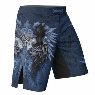 Duality of Souls Fight Shorts - Durable MMA & Training Shorts - right side mockup