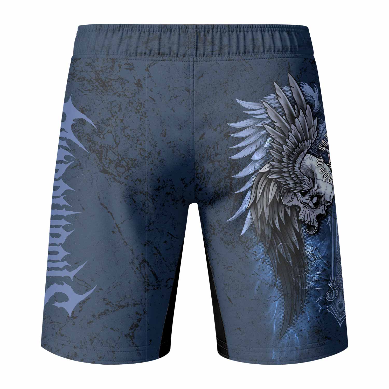 Duality of Souls Fight Shorts - Durable MMA & Training Shorts - back view mockup