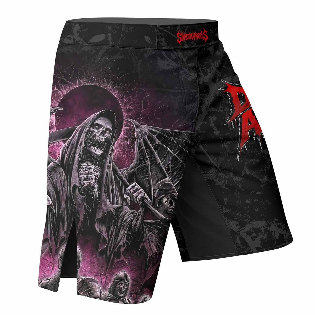 Death Army Fight Shorts - Durable MMA, BJJ & Boxing Shorts - right side mockup