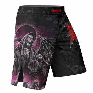 Death Army Fight Shorts - Durable MMA, BJJ & Boxing Shorts - right side mockup