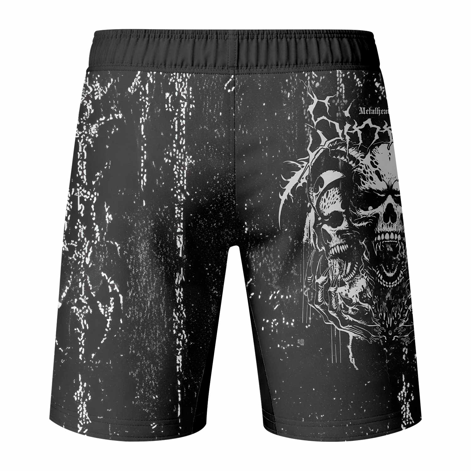Hellborn Wrath Fight Shorts | Durable MMA & Training Gear - back view mockup