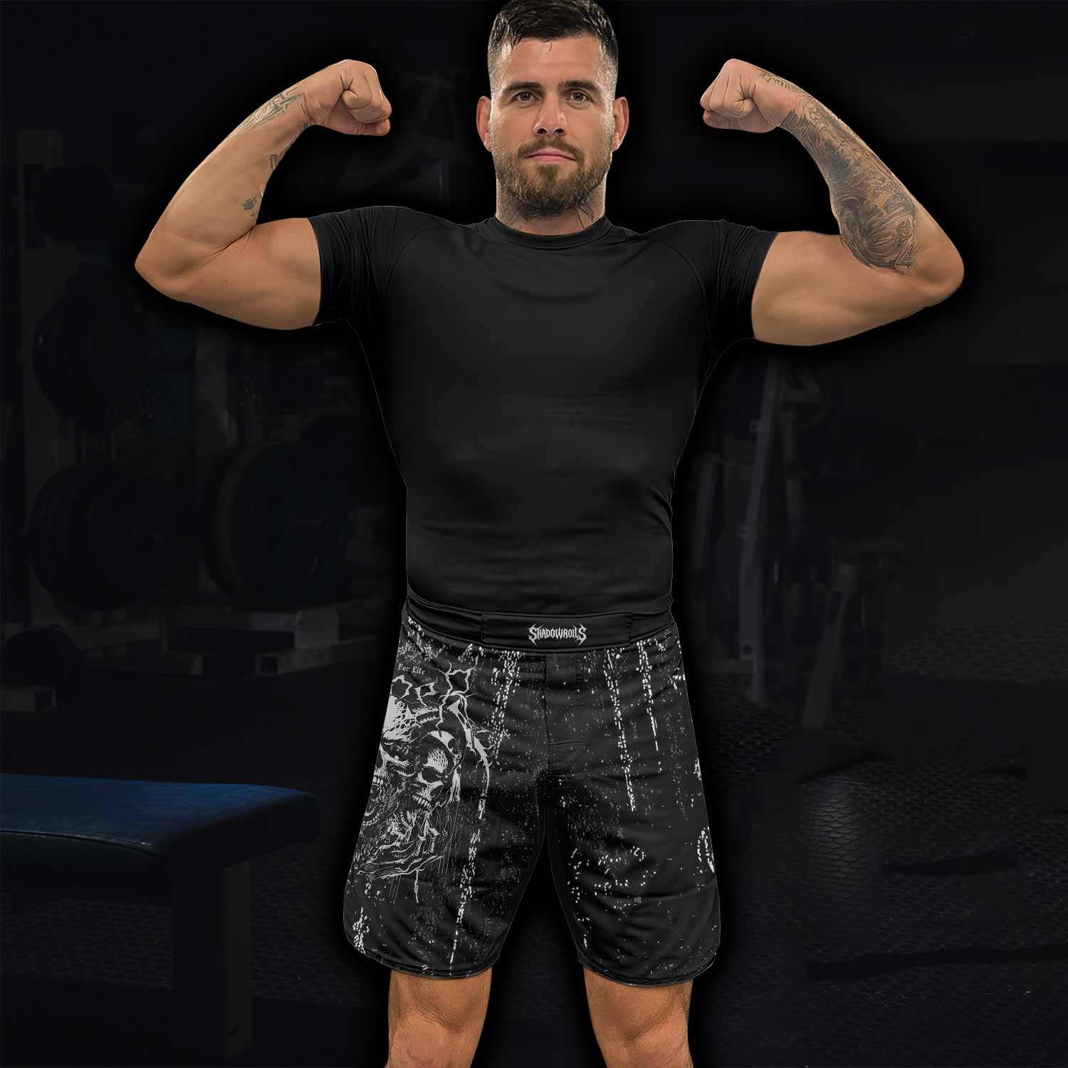 Hellborn Wrath Fight Shorts | Durable MMA & Training Gear - lifestyle view