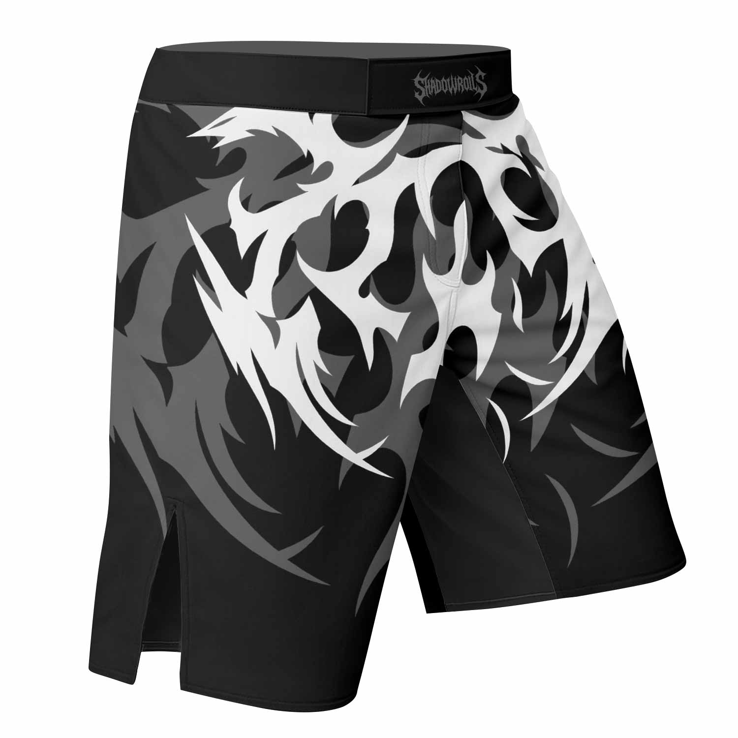 Tribal Inferno Fight Shorts | Lightweight MMA & Training Shorts - right side mockup