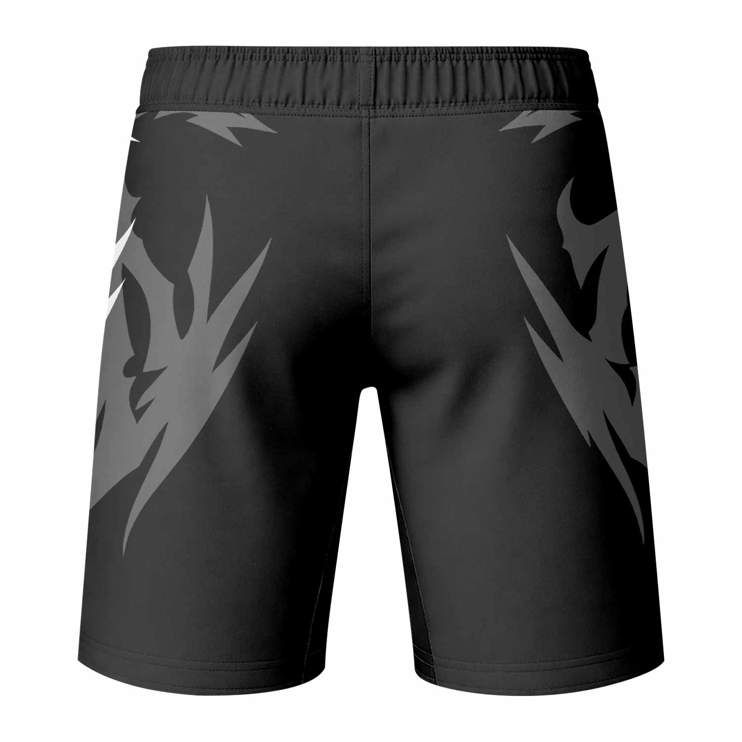 Tribal Inferno Fight Shorts | Lightweight MMA & Training Shorts - back view mockup