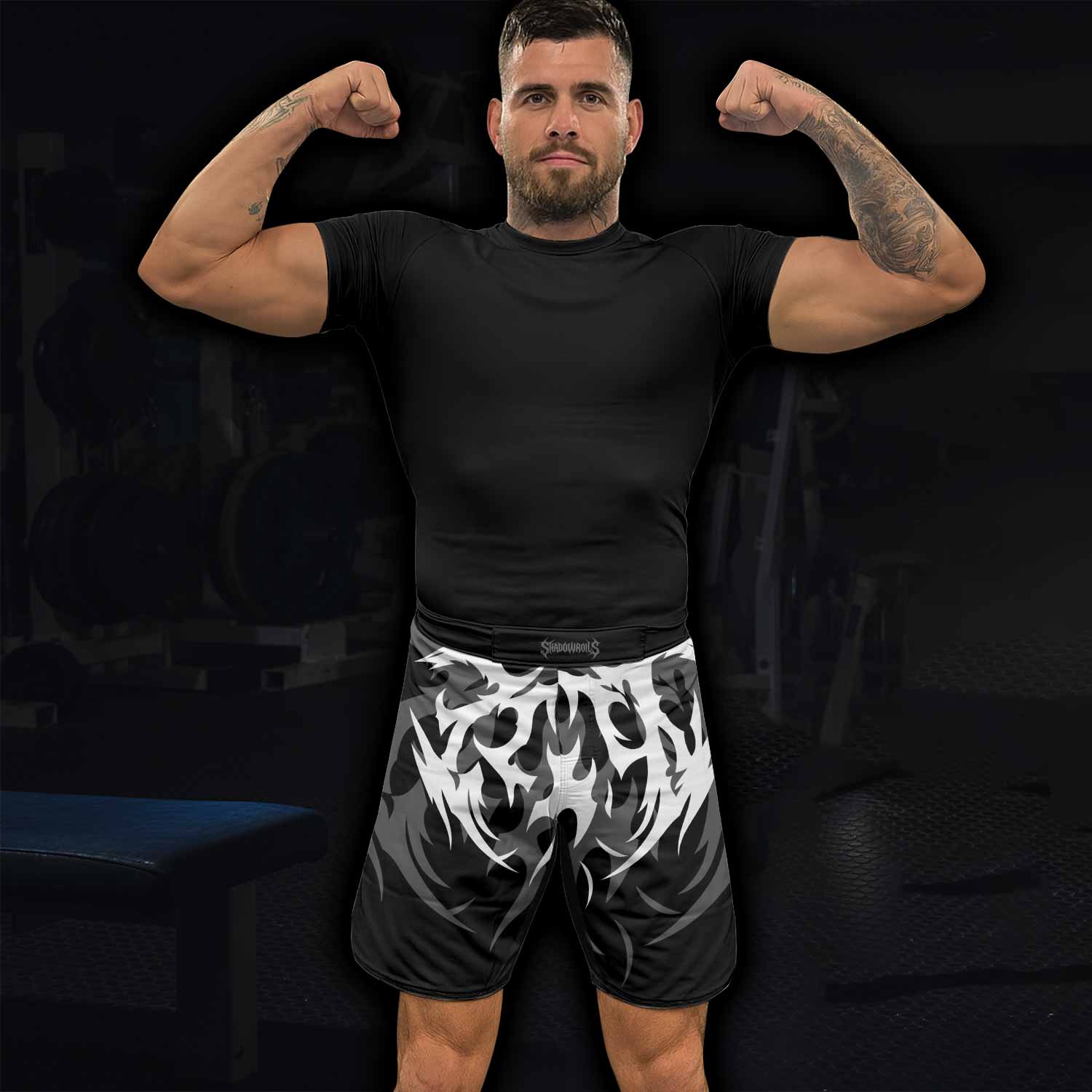 Tribal Inferno Fight Shorts | Lightweight MMA & Training Shorts - lifestyle view