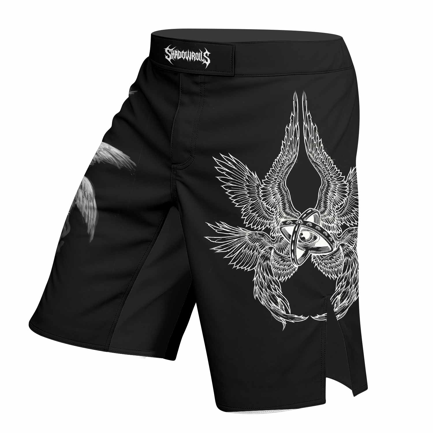 Seraphim Ascend Fight Shorts - Durable MMA & Training Shorts - left side mockup