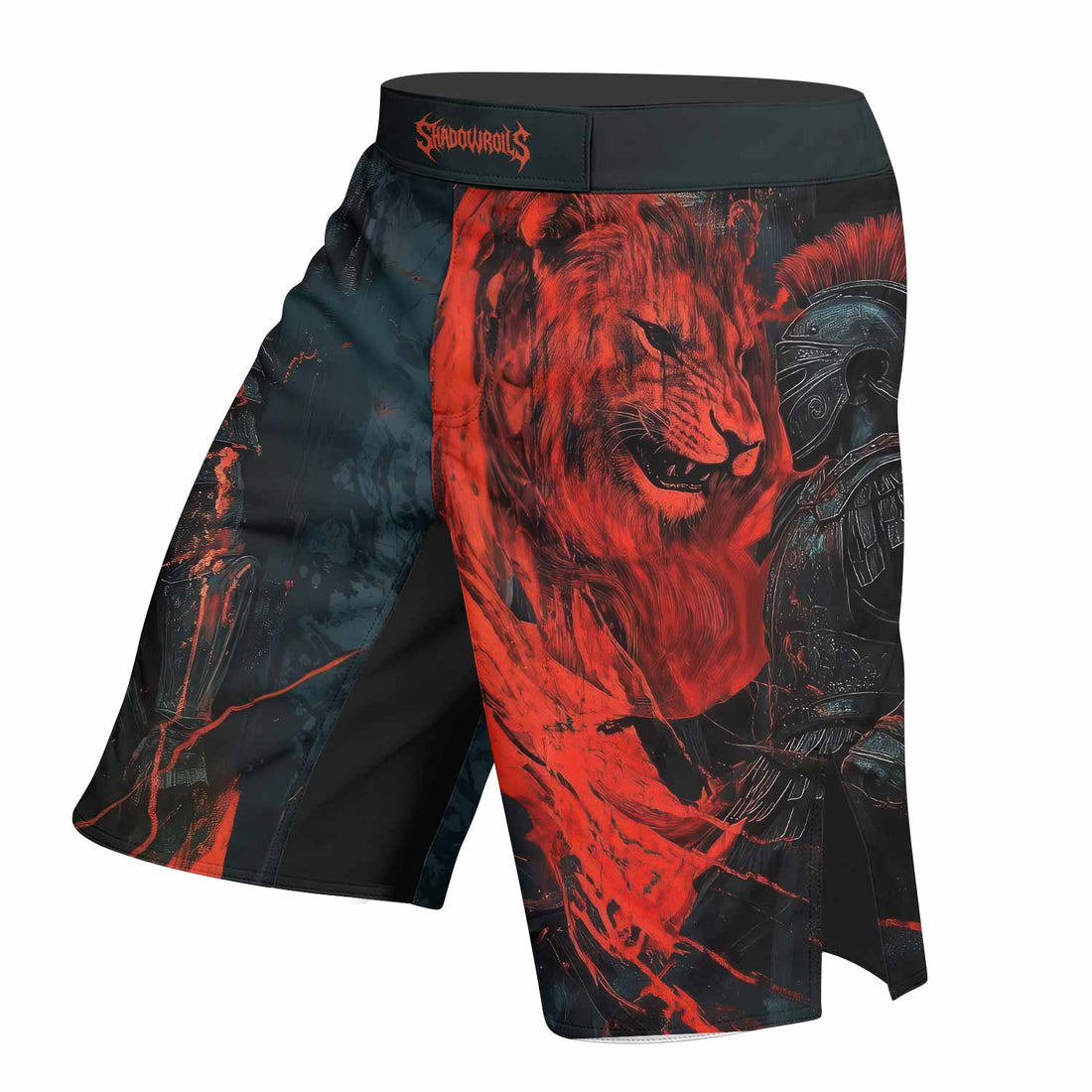 Legion of Blood Fight Shorts - Durable MMA, BJJ, Boxing Gear - right side mockup