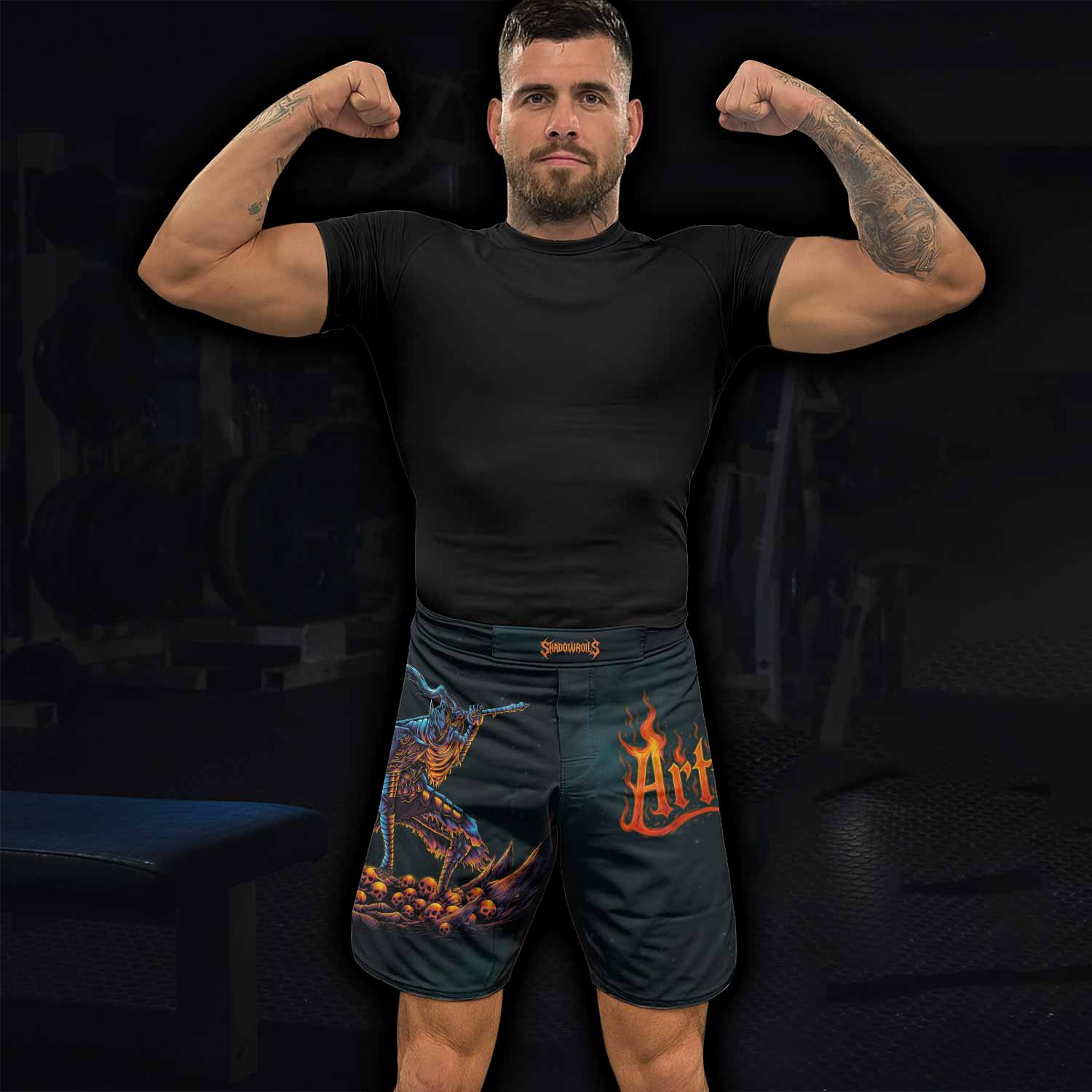 Infernal Artorias Fight Shorts - Durable MMA, BJJ & Training Gear - lifestyle view