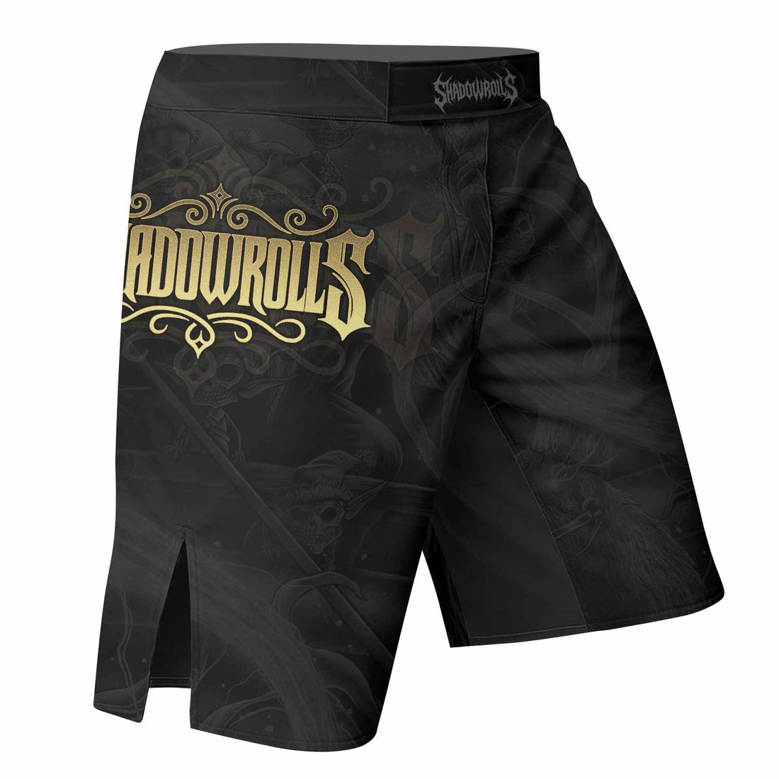 Moon Ritual Fight Shorts - Durable MMA, BJJ & Boxing Gear - right side mockup