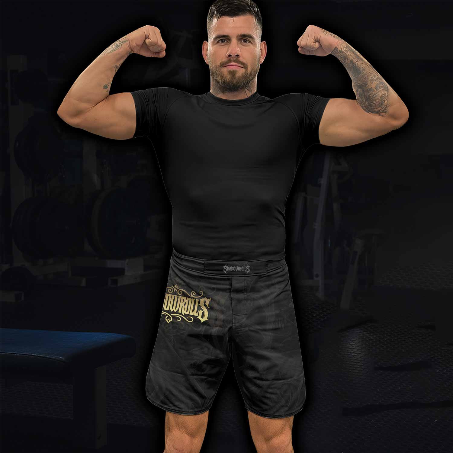 Moon Ritual Fight Shorts - Durable MMA, BJJ & Boxing Gear - lifestyle view