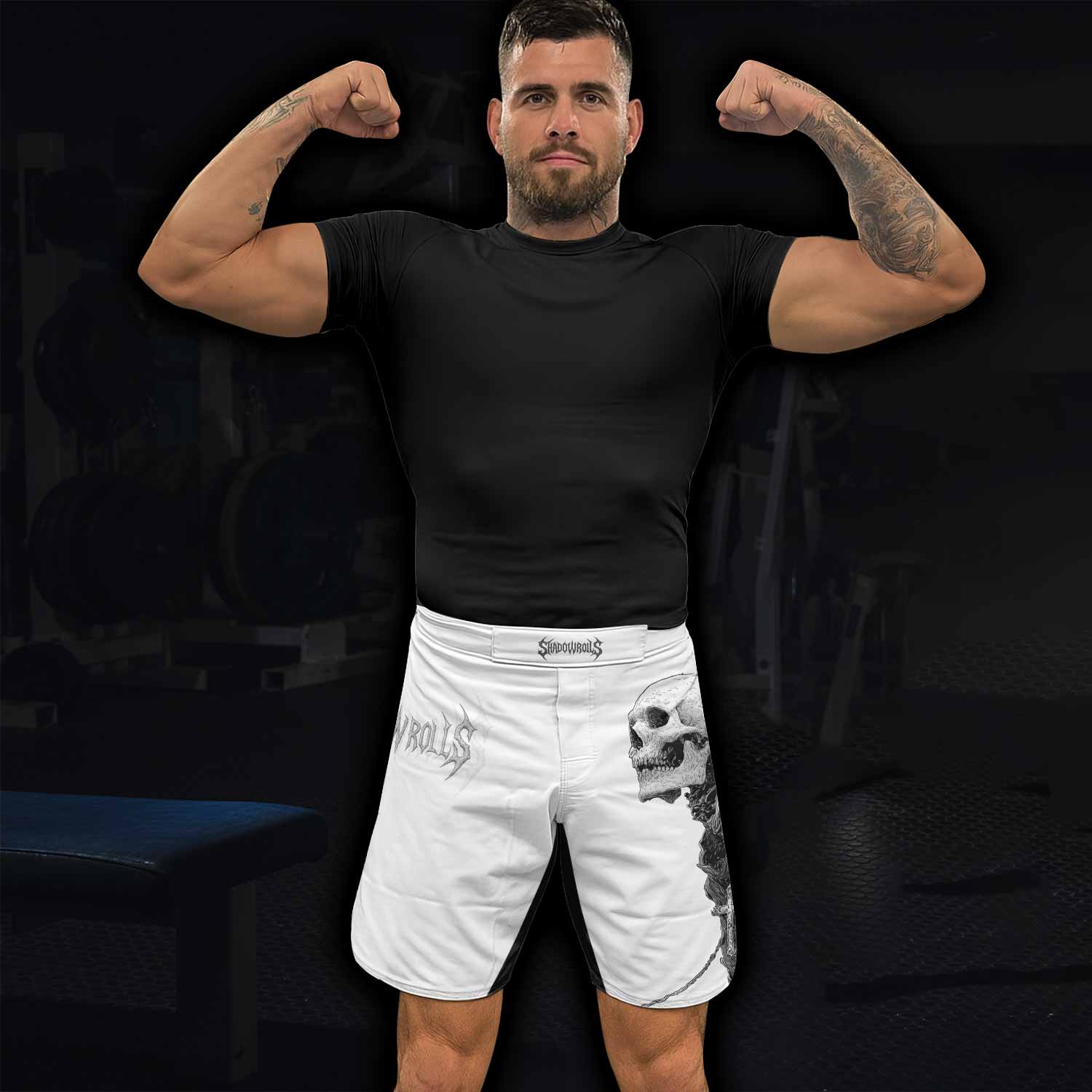 Pale Reaper Fight Shorts - Durable MMA, Boxing & Training Shorts - lifestyle view