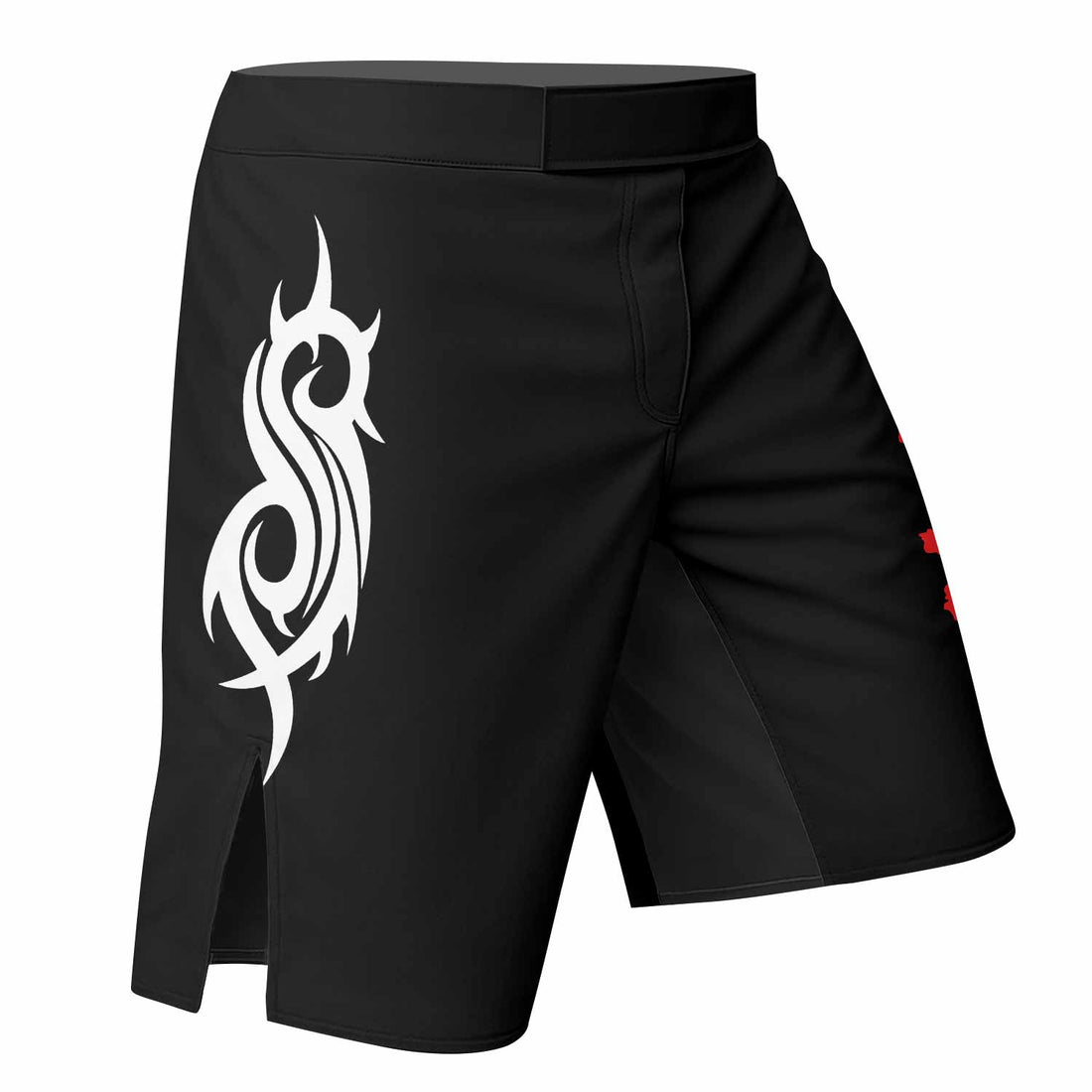 Slipknot Blood Ribcage Fight Shorts - Durable MMA & BJJ Gear - right side mockup