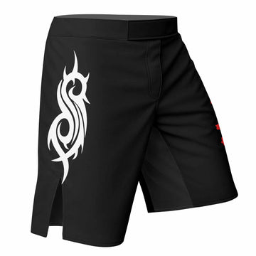 Slipknot Blood Ribcage Fight Shorts - Durable MMA & BJJ Gear - right side mockup