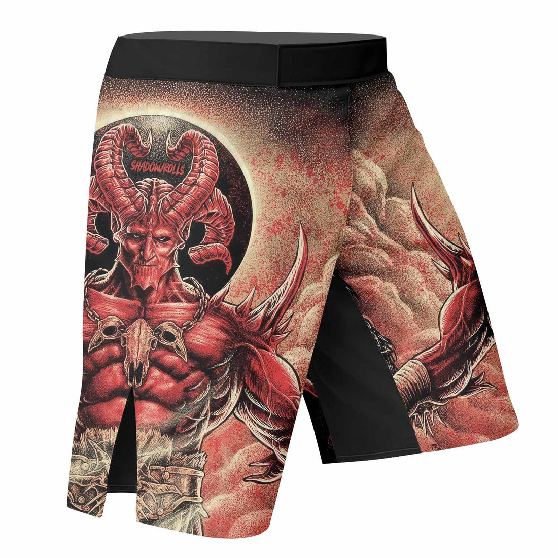 Lord of Hell Fight Shorts | Durable Fight Shorts for MMA & BJJ - right side mockup