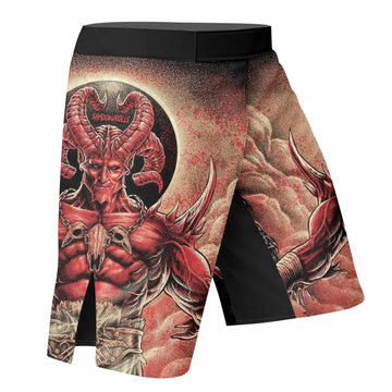 Lord of Hell Fight Shorts | Durable Fight Shorts for MMA & BJJ - right side mockup