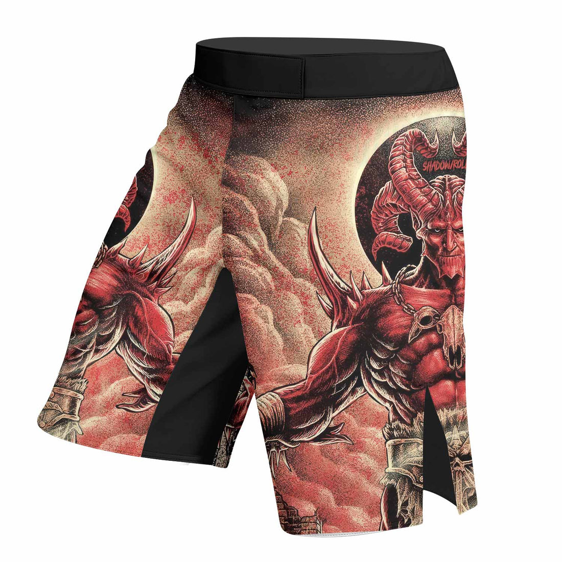 Lord of Hell Fight Shorts | Durable Fight Shorts for MMA & BJJ - right side mockup