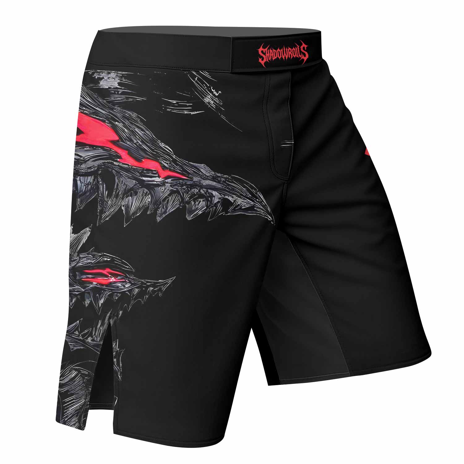 Berserk Beast of Darkness Fight Shorts – Durable MMA & Training Shorts - right side mockup