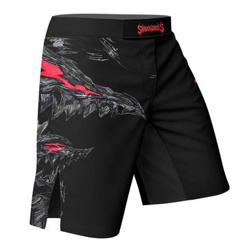 Berserk Beast of Darkness Fight Shorts – Durable MMA & Training Shorts - right side mockup