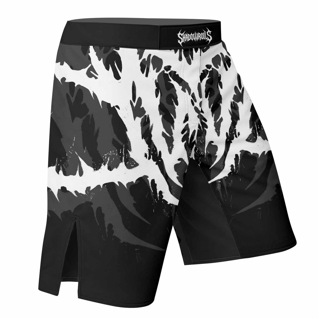 Angelmaker Demon Fight Shorts - MMA, BJJ, Boxing, Grappling Gear - right side mockup