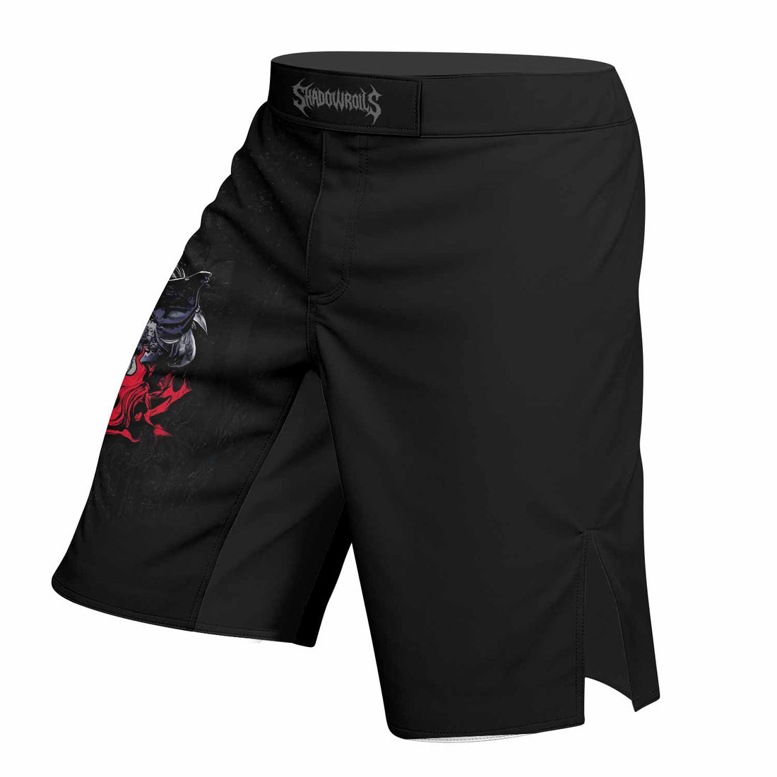 Skull Knight Berserk Fight Shorts - Durable MMA & BJJ Gear - right side mockup