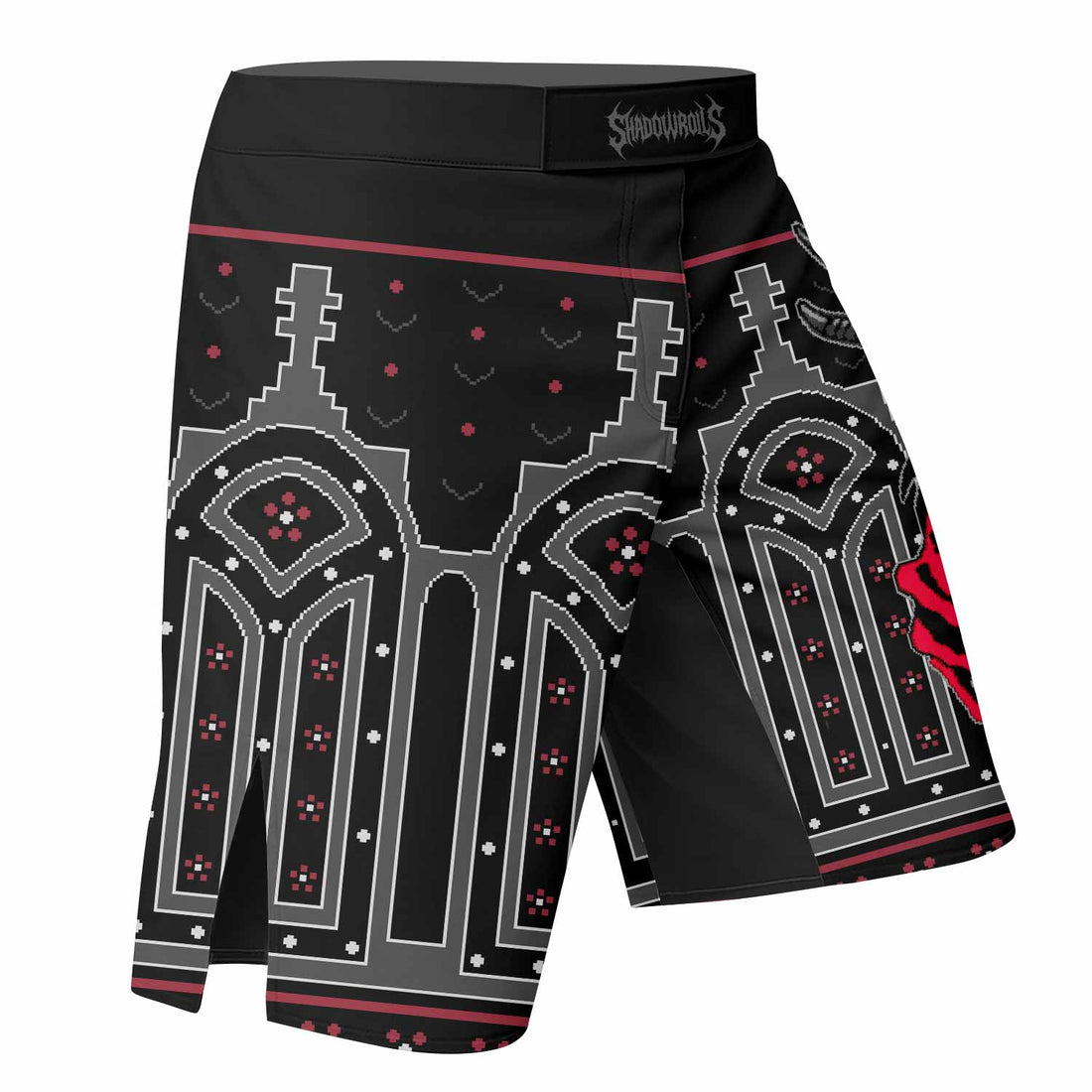 Hell's Gate Fight Shorts - Durable Fight Shorts for MMA & BJJ - right side mockup