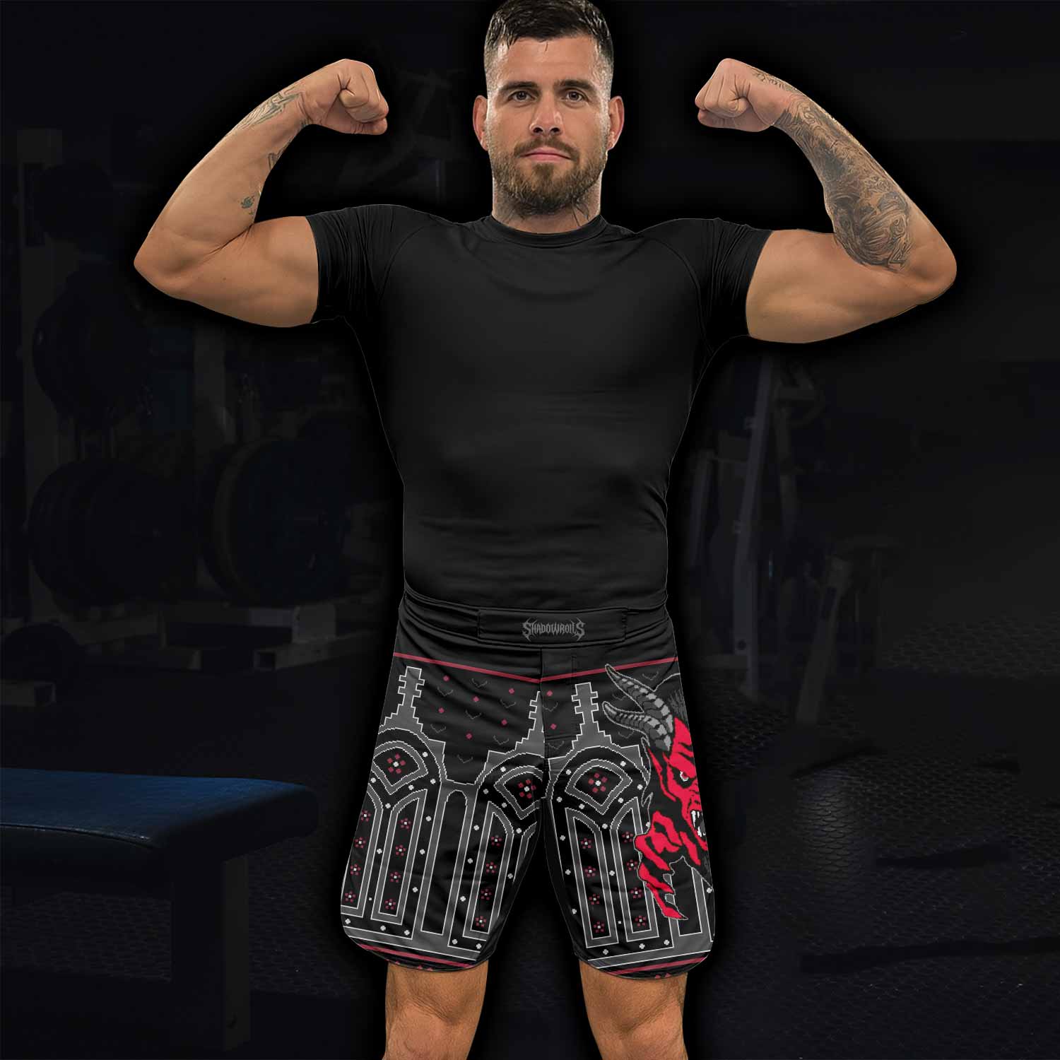 Hell's Gate Fight Shorts - Durable Fight Shorts for MMA & BJJ - lifestyle view