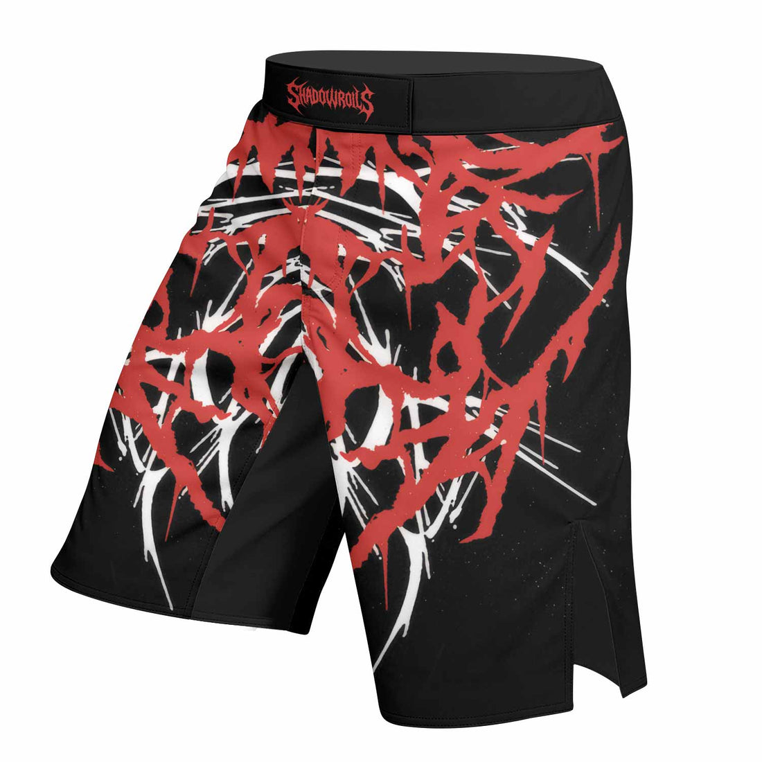 Infernal Spines Fight Shorts | Performance MMA Training Shorts - right side mockup