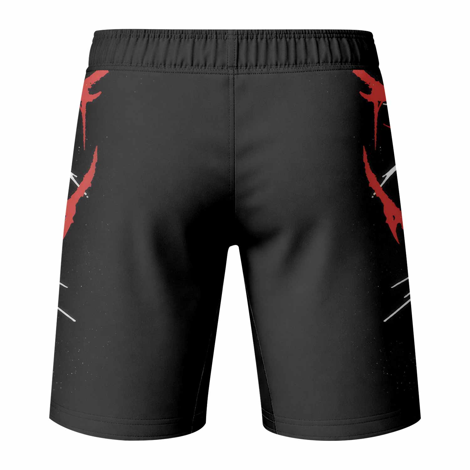 Infernal Spines Fight Shorts | Performance MMA Training Shorts - back view mockup