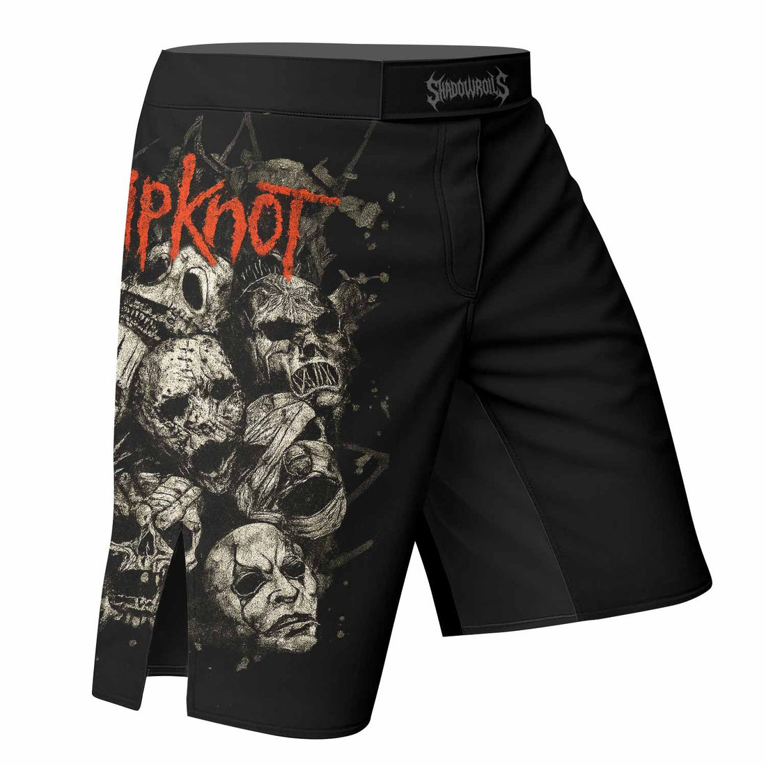 Slipknot Skull Fight Shorts – Durable MMA, BJJ & Boxing Gear - right side mockup