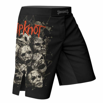 Slipknot Skull Fight Shorts – Durable MMA, BJJ & Boxing Gear - right side mockup