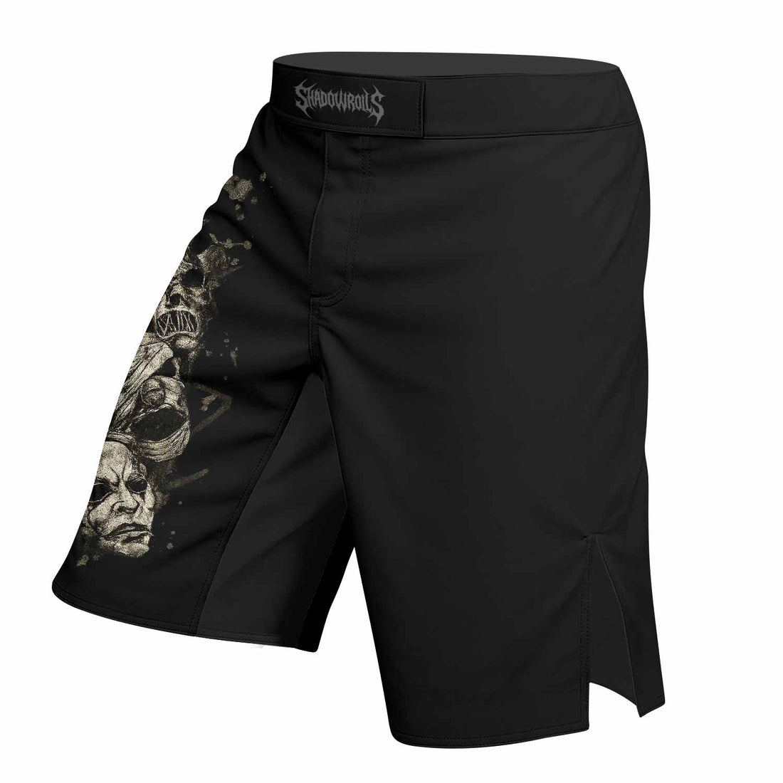 Slipknot Skull Fight Shorts – Durable MMA, BJJ & Boxing Gear - right side mockup