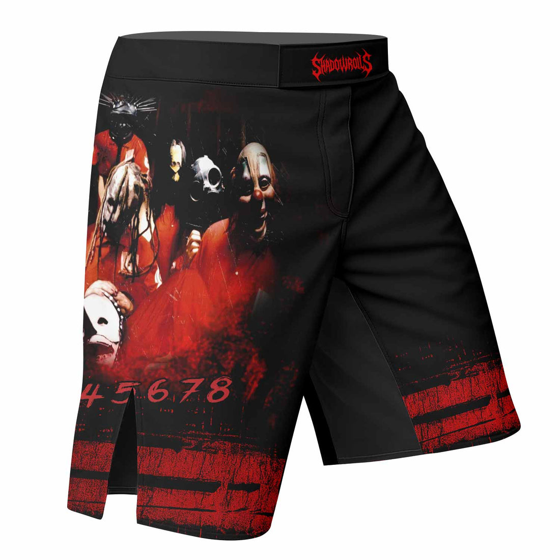 Slipknot Debut Fight Shorts - Durable & Flexible Fight Shorts - right side mockup