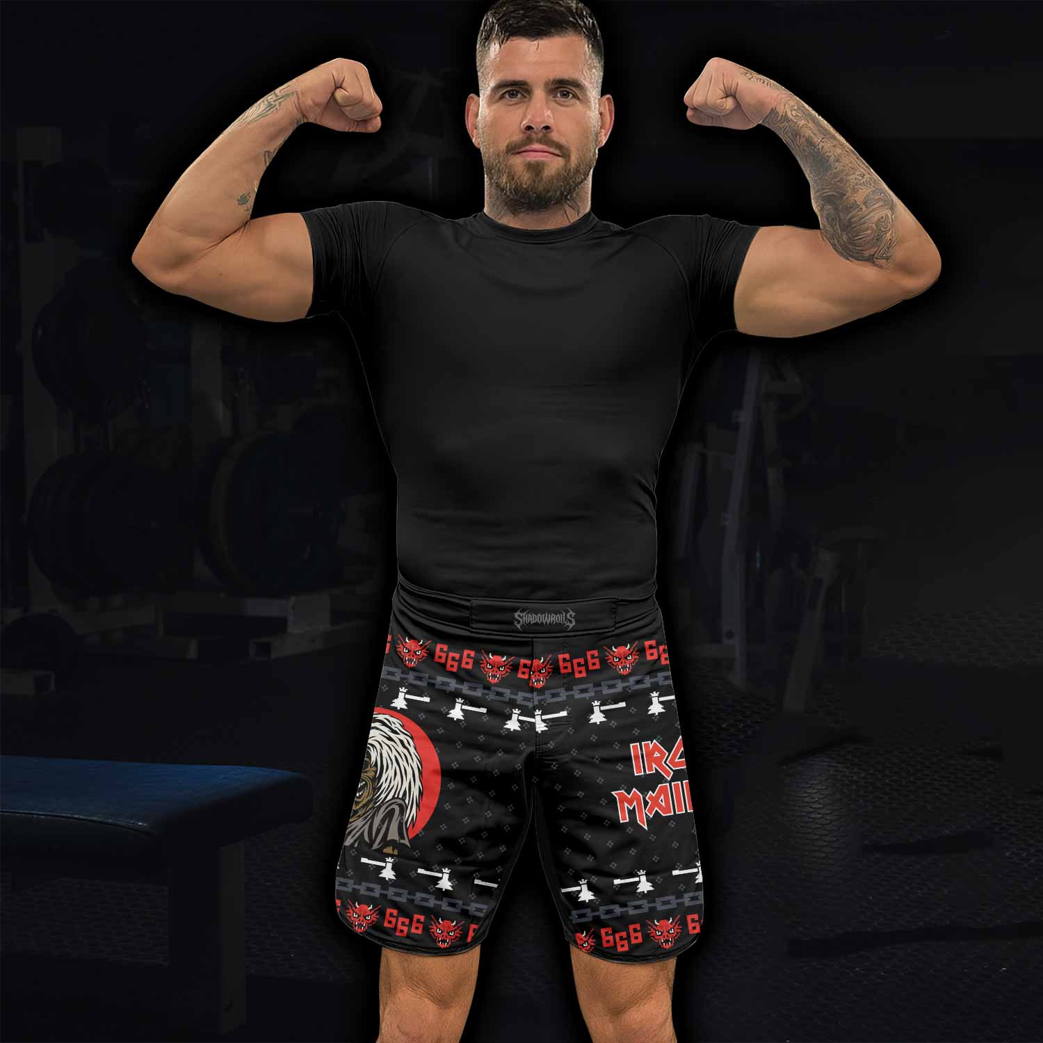 Iron Maiden Fight Shorts - Durable MMA, BJJ & Boxing Shorts - lifestyle view