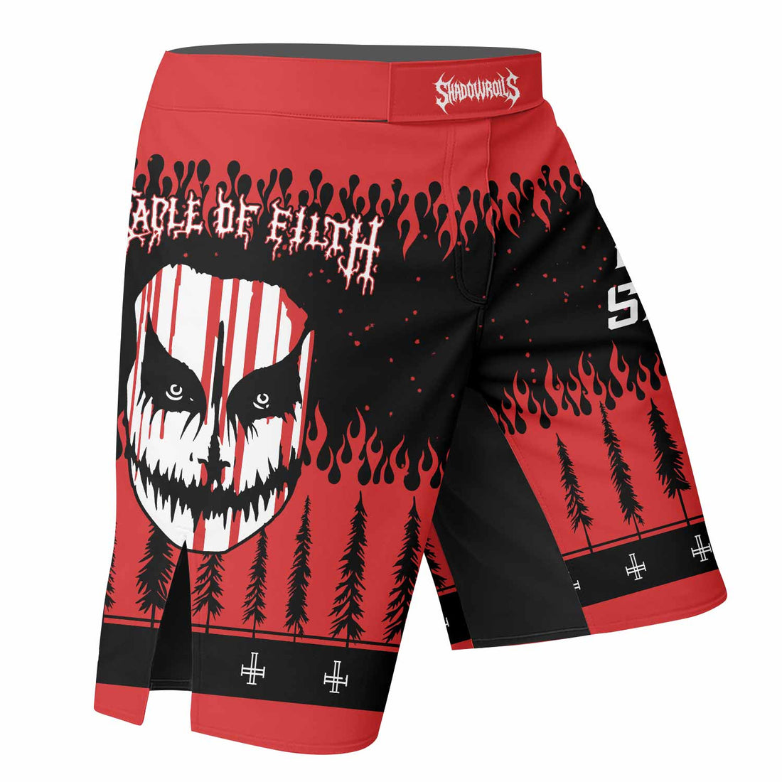 Cradle of Filth Hail Santa Fight Shorts | MMA & BJJ Performance - right side mockup