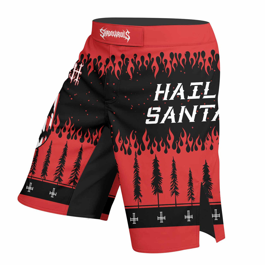 Cradle of Filth Hail Santa Fight Shorts | MMA & BJJ Performance - right side mockup