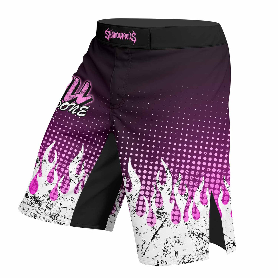 God's Will Be Done Fight Shorts - Durable Fight Shorts for MMA & Training - right side mockup